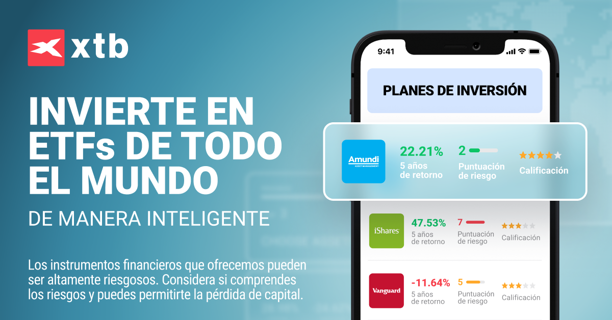Abrir cuenta XTB – Invierte en ETFs y acciones desde $50